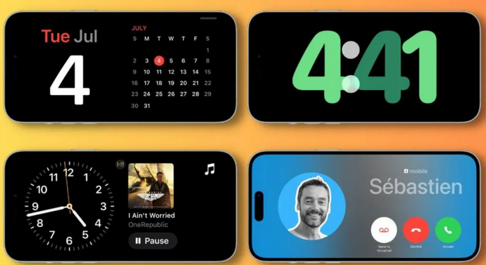 大新苹果手机维修分享iOS17横屏充电待机显示有什么好处 