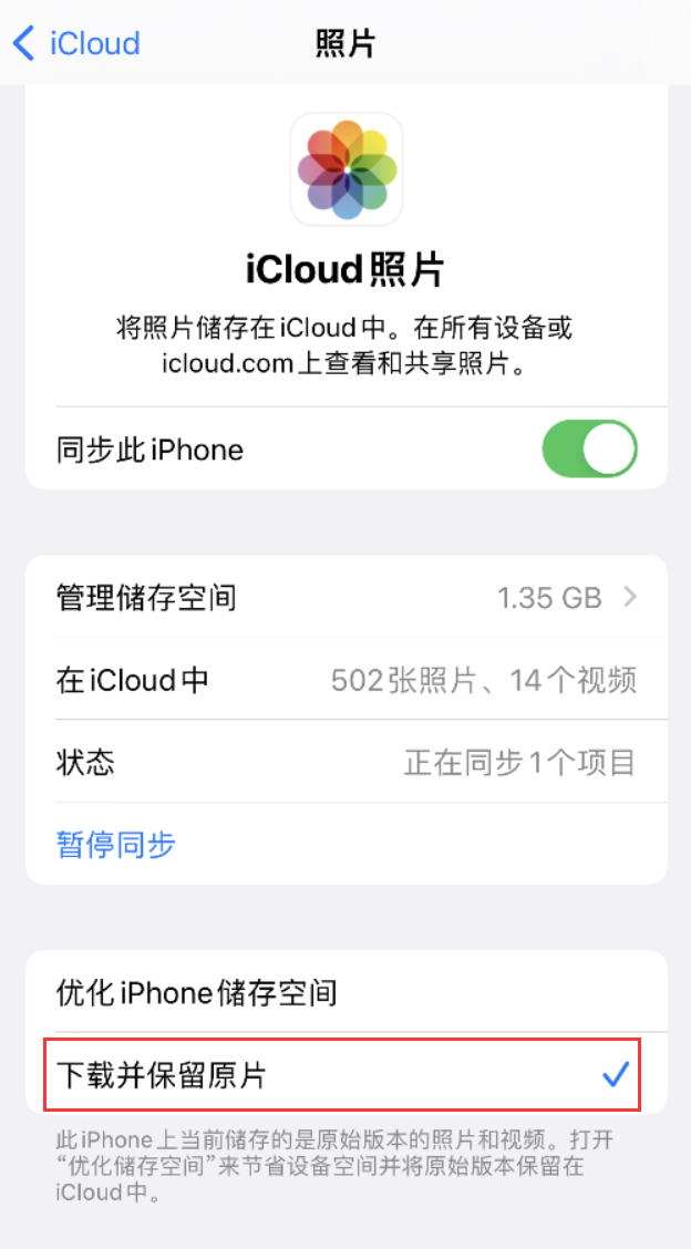 大新苹果手机维修分享iPhone 无法加载高质量照片怎么办 