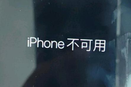 大新苹果服务网点分享锁屏界面显示“iPhone 不可用”如何解决 