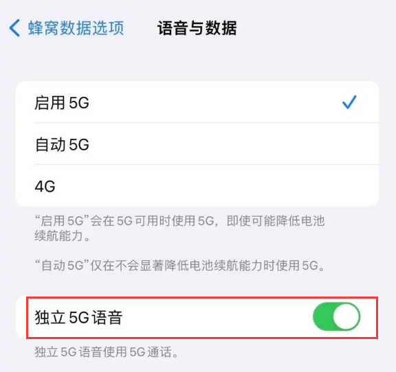 大新苹果14维修分享iPhone 14 Pro如何开启VoNR 
