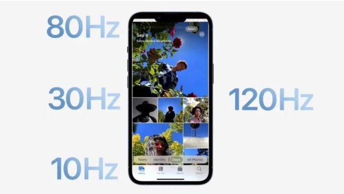 大新苹果14维修分享iPhone 14有高刷吗 