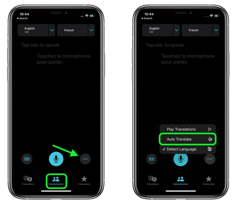 大新苹果手机维修分享iOS 15 “翻译” App 新改进 
